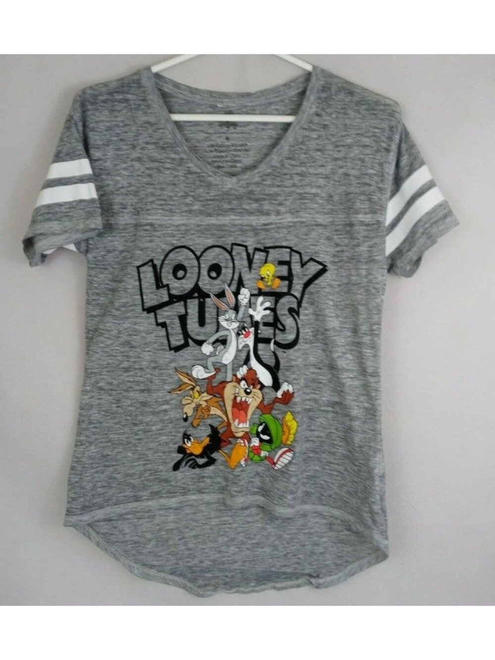 Vintage 80s Warner Bros Looney Tunes Women's Gray T-Shirt Size Medium